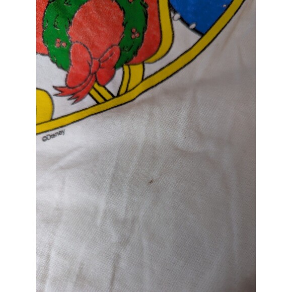 VTG Disney Adult L T Shirt Tee Delta Mickey Minnie Donald Pluto Goofy Christmas - Picture 4 of 11